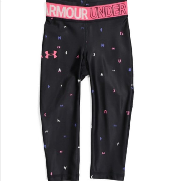 Under Armour Black and Pink Leggings NWT - Picture 1 of 10